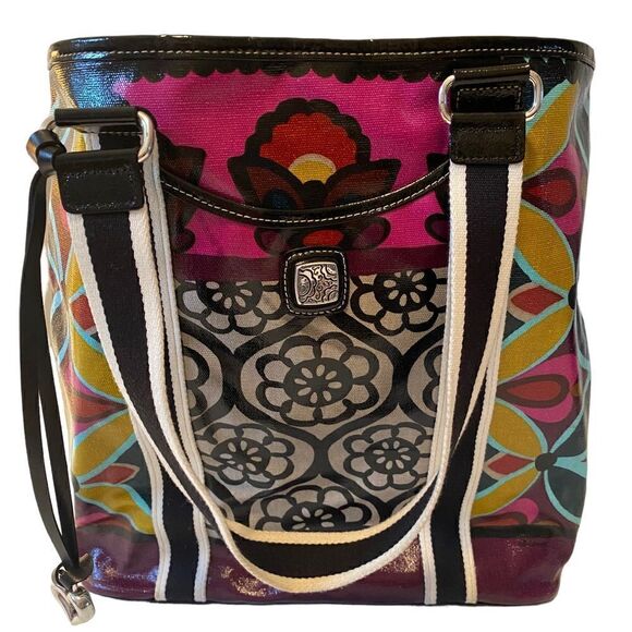 Brighton Colorful Flower Patterned Large Tote. - Picture 1 of 7